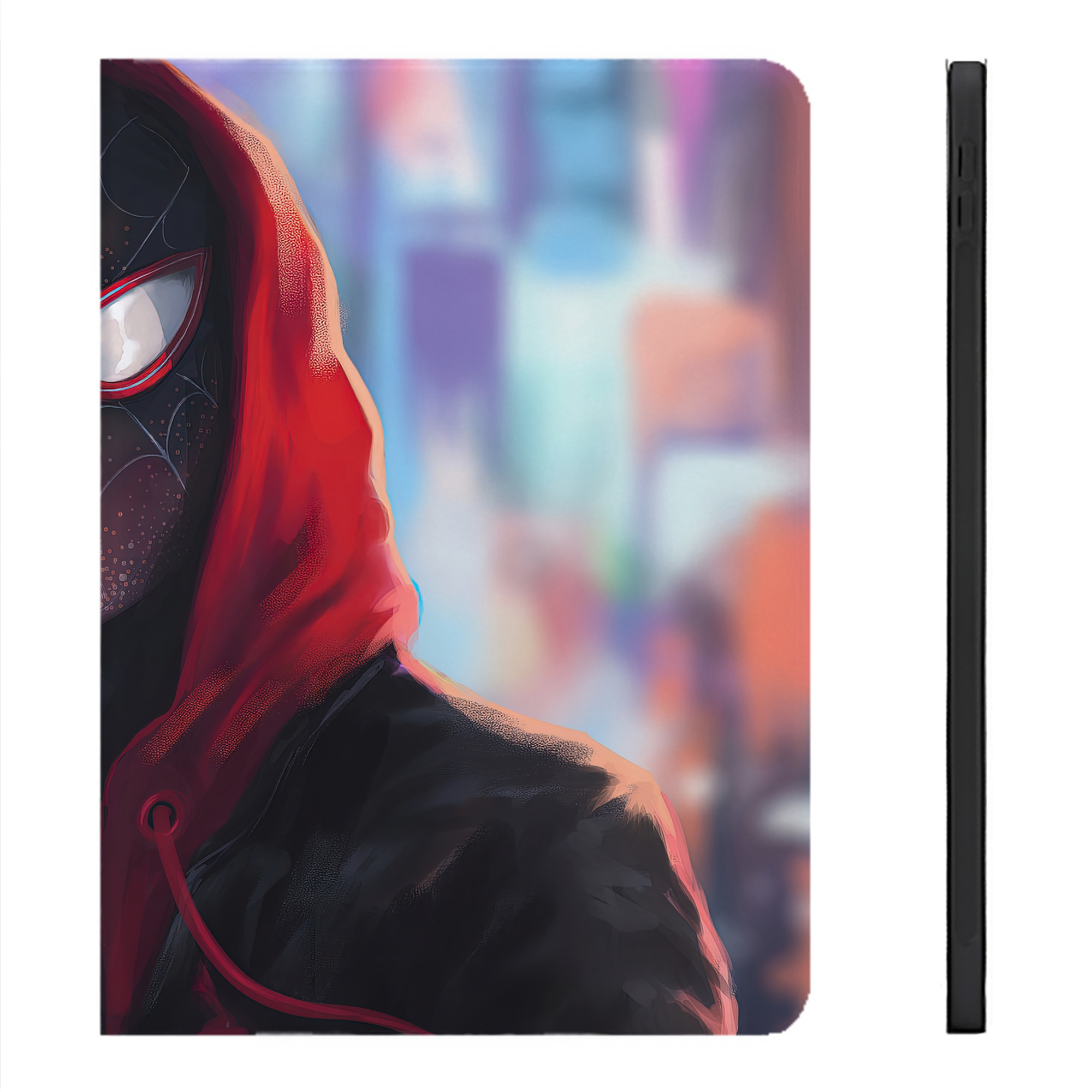 （画像用） Spider Man スパイダーマン IPadケース ペンホルダー付き ブックスタイルデザイン